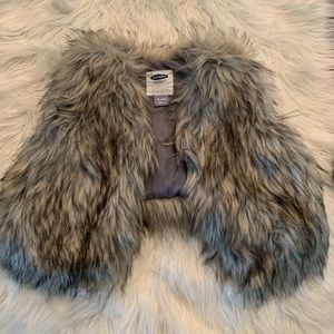 Baby girl fur vest